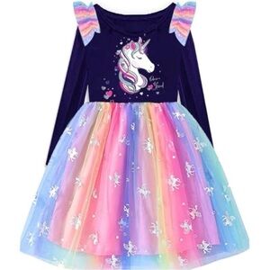 Unicorn Rainbow Dress for Kids size 2T